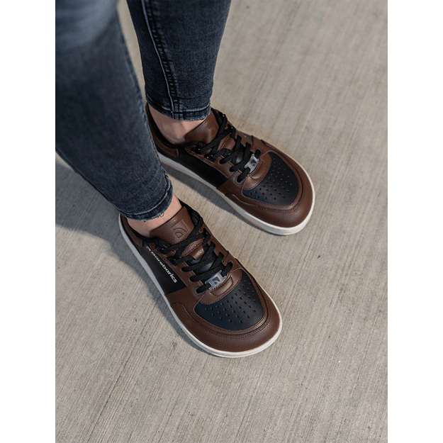 Barefoot Sneakers Barebarics Wave - Black & Dark Brown