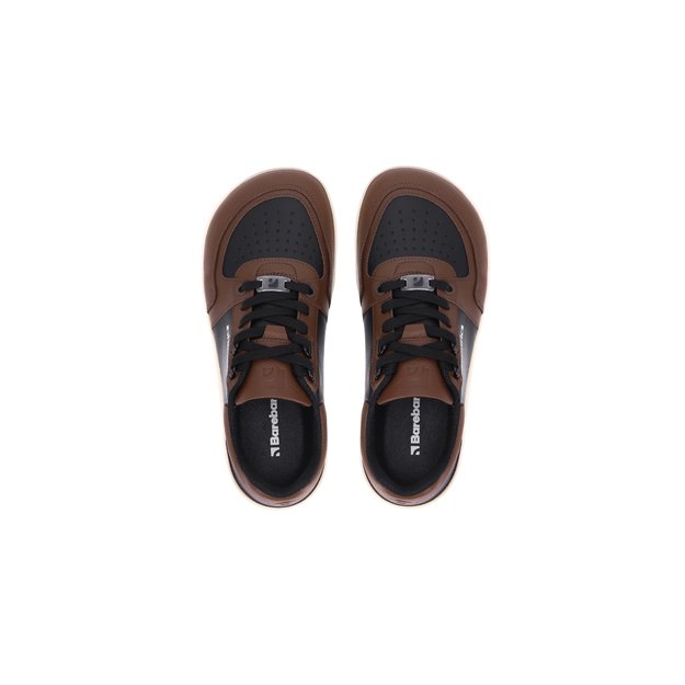 Barefoot Sneakers Barebarics Wave - Black & Dark Brown