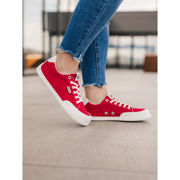 Barefoot Sneakers Be Lenka Rebound - Red & White