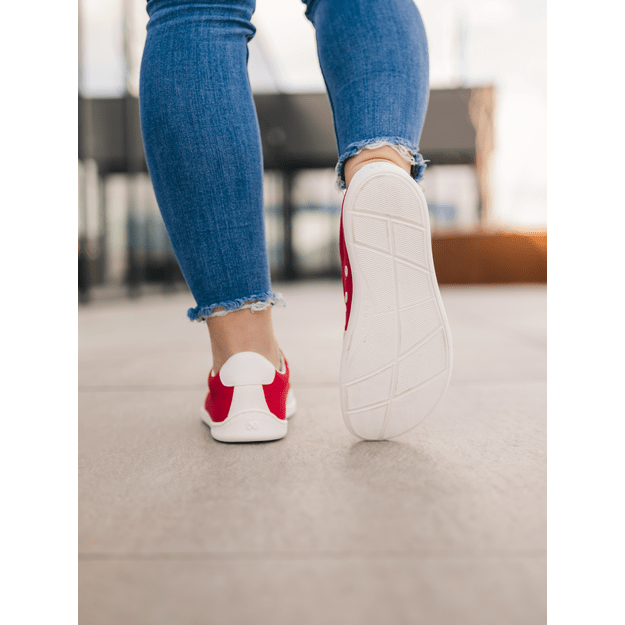 Barefoot Sneakers Be Lenka Rebound - Red & White