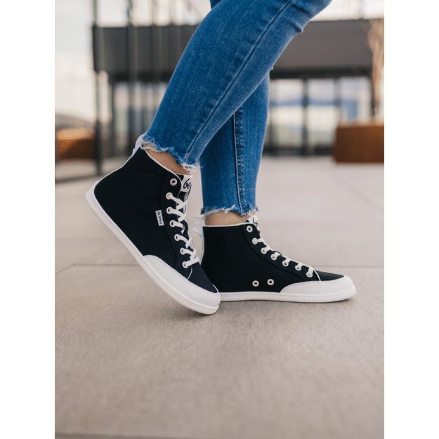 Barefoot Sneakers Be Lenka Rebound - High Top - Black & White