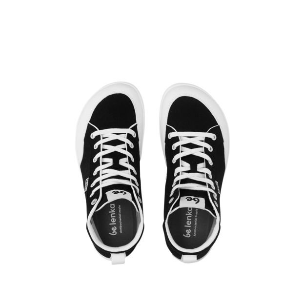 Barefoot Sneakers Be Lenka Rebound - High Top - Black & White