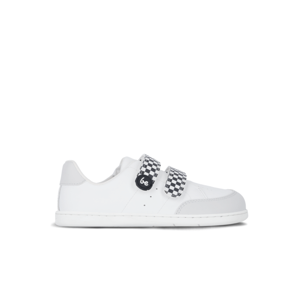 Kids barefoot sneakers Be Lenka Energise Preschool - White & Checkerboard