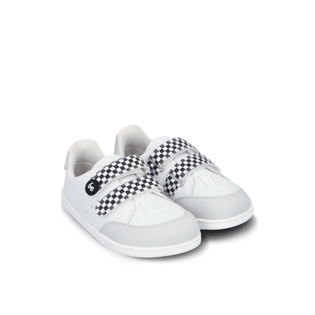 Kids barefoot sneakers Be Lenka Energise Preschool - White & Checkerboard