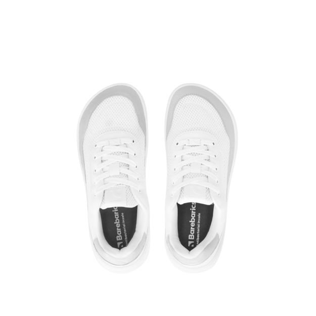 Barefoot Sneakers Barebarics Vaporo - White & Light Grey