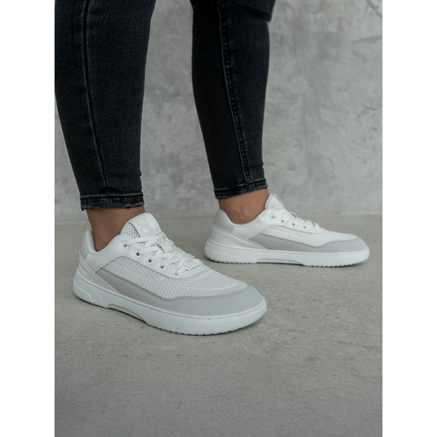 Barefoot Sneakers Barebarics Vaporo - White & Light Grey