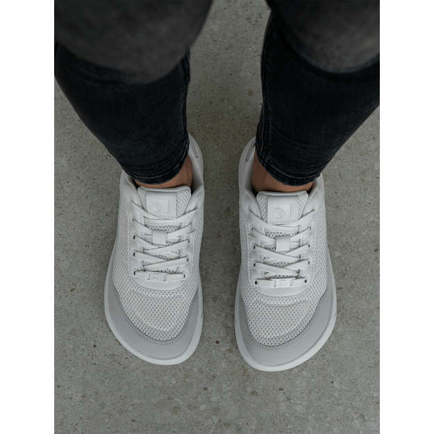 Barefoot Sneakers Barebarics Vaporo - White & Light Grey