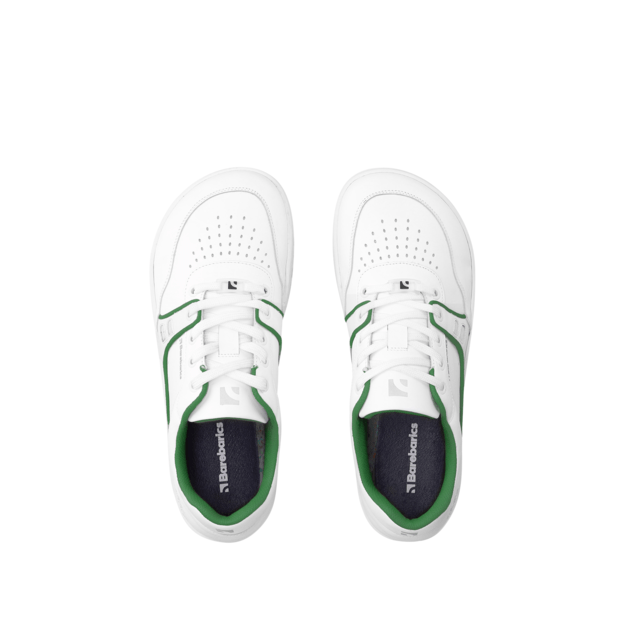 Barefoot kedai Barebarics Arise - White & Green