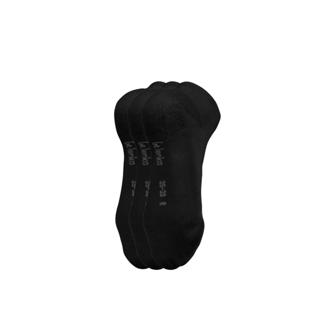 Barefoot kojinės - žemo kirpimo - Essentials - juoda - 3 poros