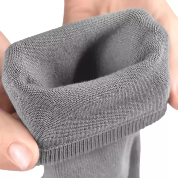 Knitido pirštuotos antimikrobinės kojinės Dr.Foot Silver Protect Midi pilka