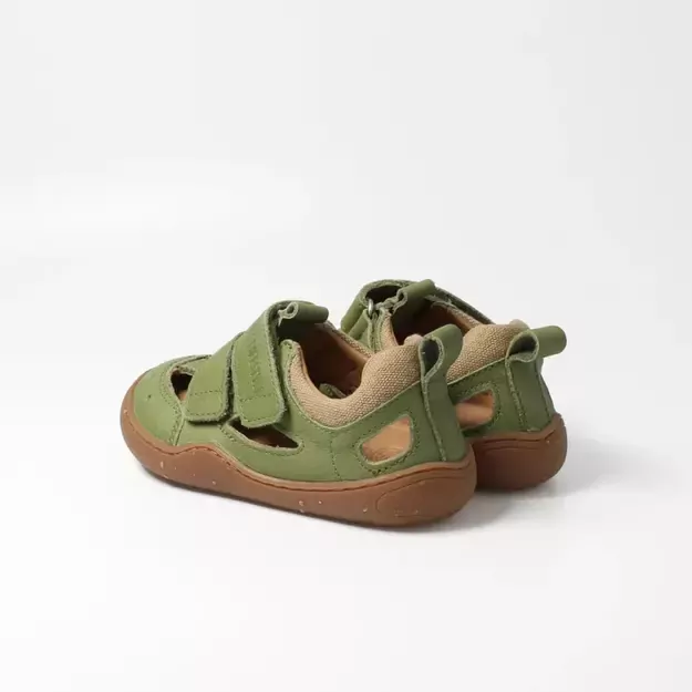 bLIFESTYLE barefoot vaikiškos basutės kammmolchSTYLE – samanų žalios