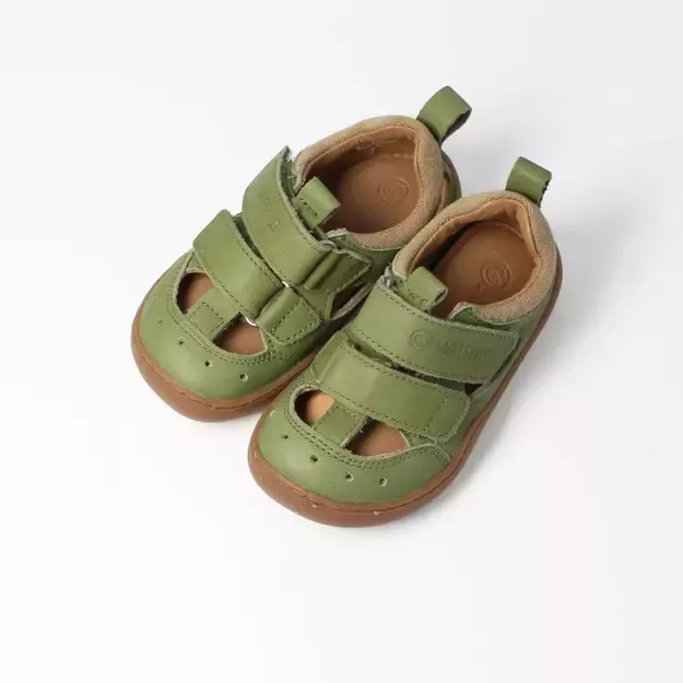 bLIFESTYLE barefoot vaikiškos basutės kammmolchSTYLE – samanų žalios