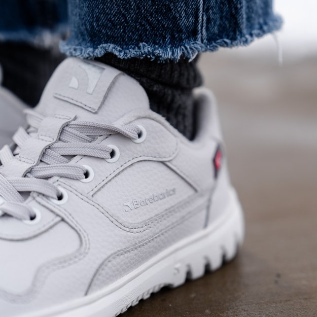 Barefoot Sneakers Barebarics Zing Frost - Light Grey & White 6