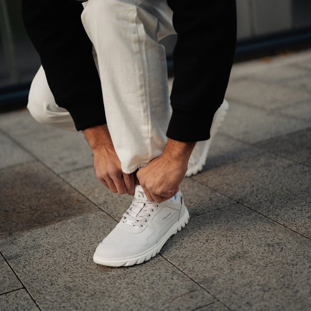 Barefoot Sneakers Barebarics Zing Frost - Light Grey & White 19