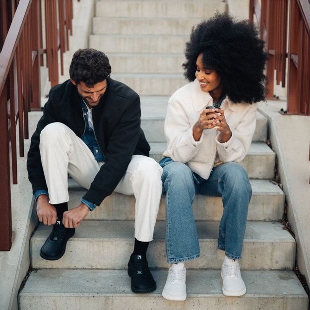 Barefoot Sneakers Barebarics Zing Frost - Light Grey & White 15