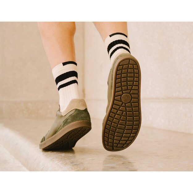 GROUNDIES® Nova GS1 barefoot batai – žalia su leopardiniu akcentu 9