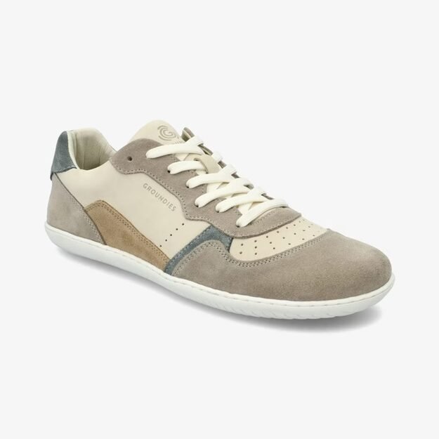 GROUNDIES® Moteriški barefoot batai  Nova GO1 Beige / Sage Green 1