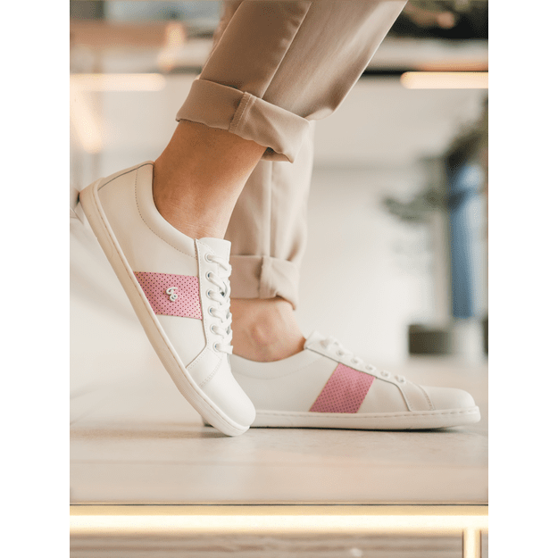 Barefoot Sneakers Be Lenka Elite - White & Pink