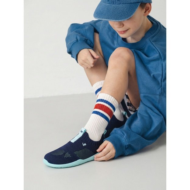 Kids Barefoot Slip-on Shoes Be Lenka Luppo Kids - Blue & Aqua
