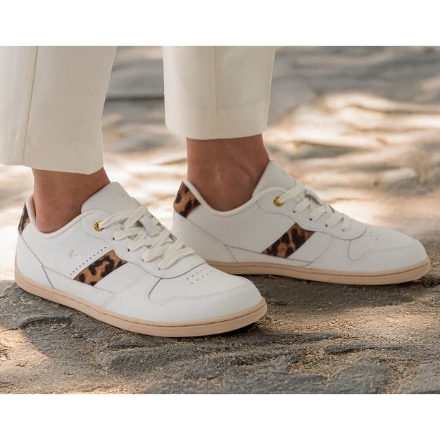 Barefoot Sneakers Be Lenka Cellestia - White & Leopard