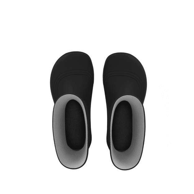 Kids Barefoot Rain Boots Be Lenka Pudds - Black