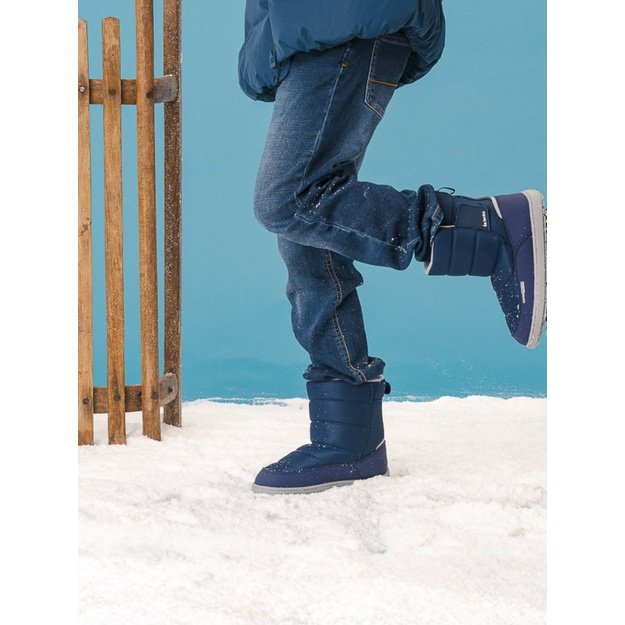 Kids barefoot snow boots Be Lenka Ailo Kids - Dark Blue
