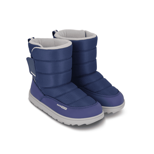 Kids barefoot snow boots Be Lenka Ailo Kids - Dark Blue