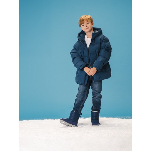 Kids barefoot snow boots Be Lenka Ailo Kids - Dark Blue