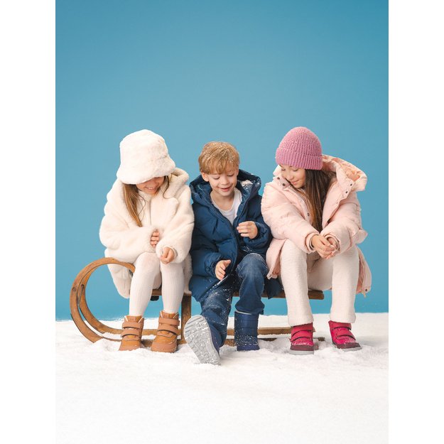 Kids barefoot snow boots Be Lenka Ailo Kids - Dark Blue