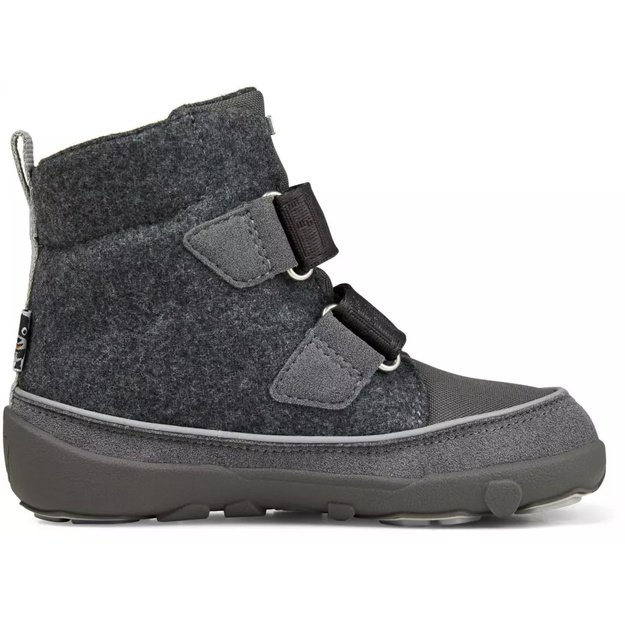 Affenzahn Mid Boot wool comfy dog pilka