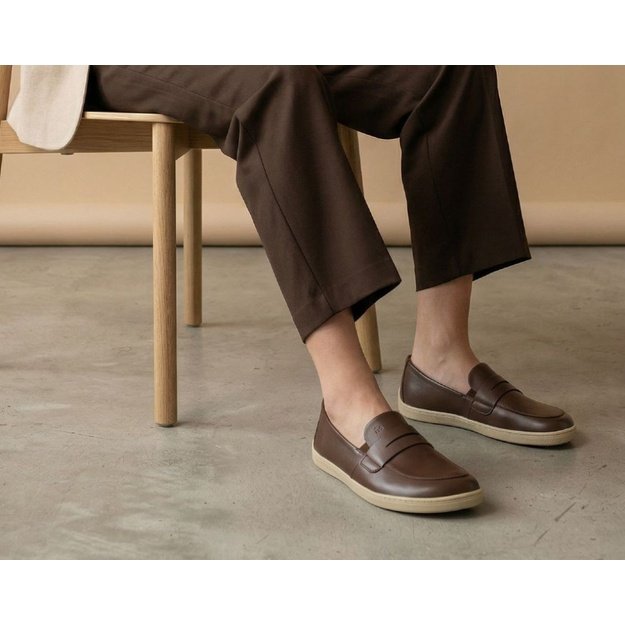 Barefoot Moccasins Be Lenka Buena - Dark Brown & Beige