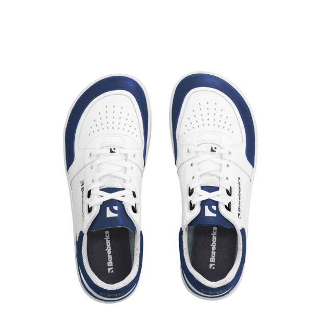 Barefoot Sneakers Barebarics Wave - White & Dark Blue