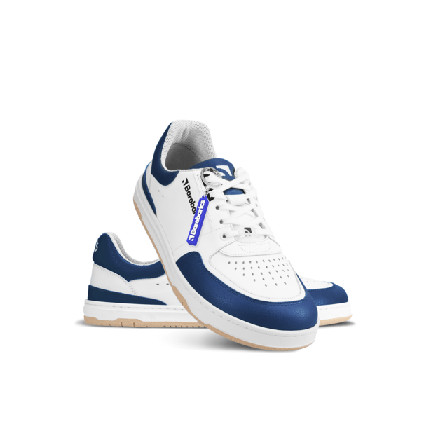 Barefoot Sneakers Barebarics Wave - White & Dark Blue