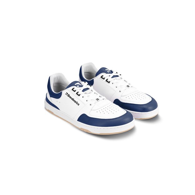 Barefoot Sneakers Barebarics Wave - White & Dark Blue