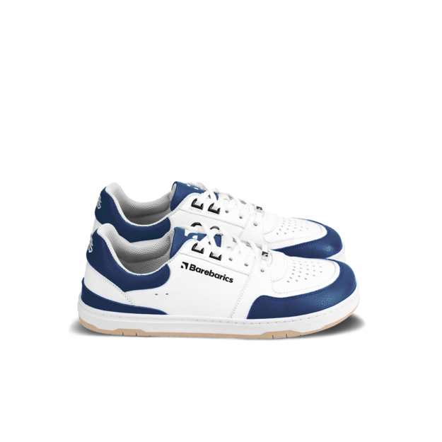 Barefoot Sneakers Barebarics Wave - White & Dark Blue