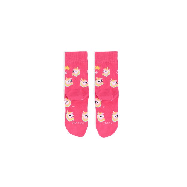 Kids barefoot Socks Be Lenka Kids - Crew - Unicorn - BubleGum Pink