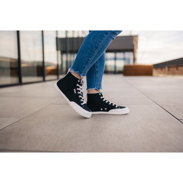 Barefoot Sneakers Be Lenka Rebound - High Top - Black & White