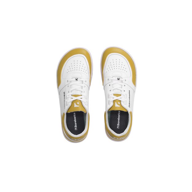 Barefoot Sneakers Barebarics Wave - White & Sunset Yellow