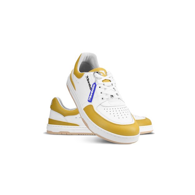 Barefoot Sneakers Barebarics Wave - White & Sunset Yellow