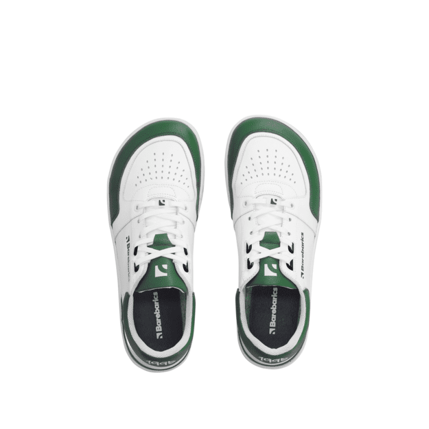 Barefoot Sneakers Barebarics Wave - White & Dark Green
