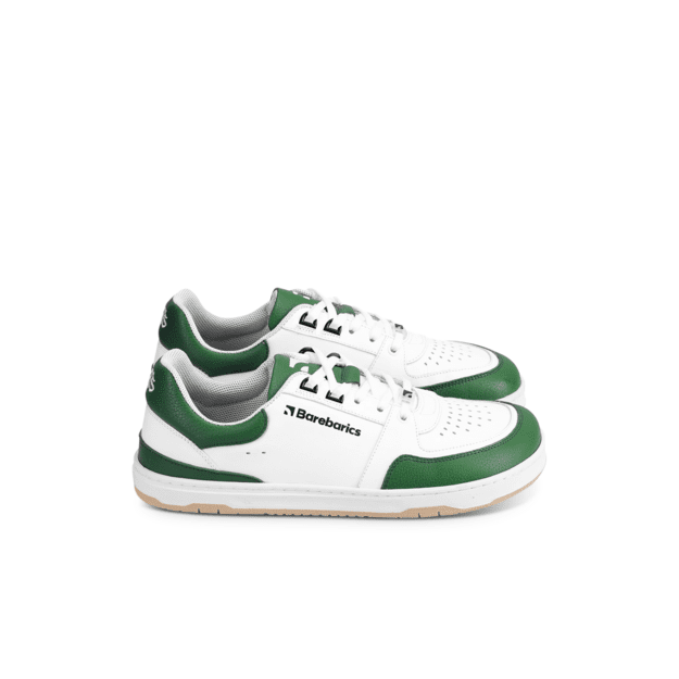 Barefoot Sneakers Barebarics Wave - White & Dark Green