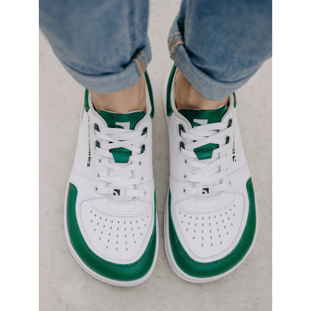 Barefoot Sneakers Barebarics Wave - White & Dark Green