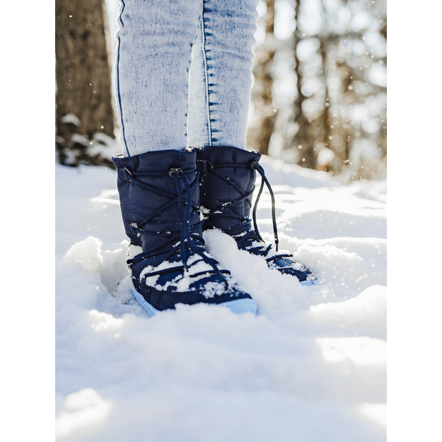 Winter Kids Barefoot Be Lenka Snowfox Kids 2.0 - Dark & Light Blue