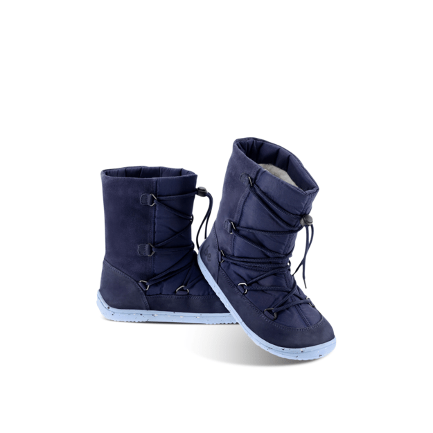 Winter Kids Barefoot Be Lenka Snowfox Kids 2.0 - Dark & Light Blue