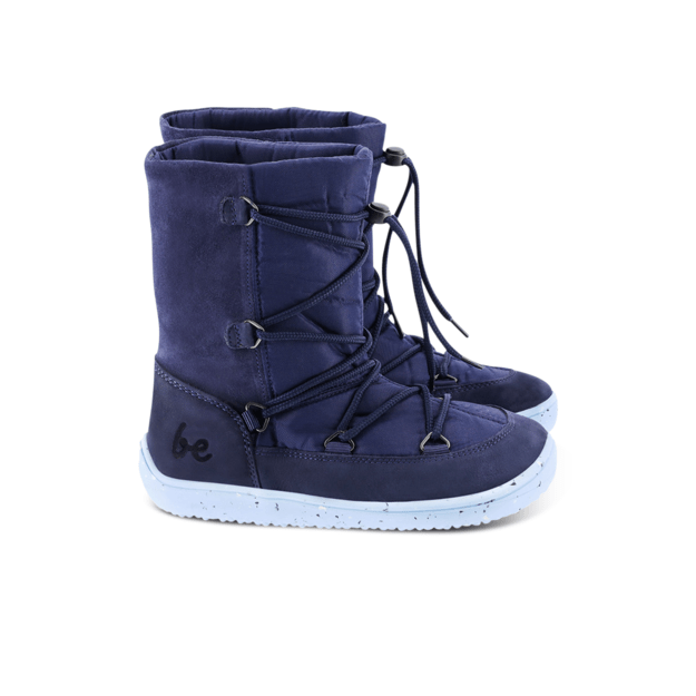 Winter Kids Barefoot Be Lenka Snowfox Kids 2.0 - Dark & Light Blue