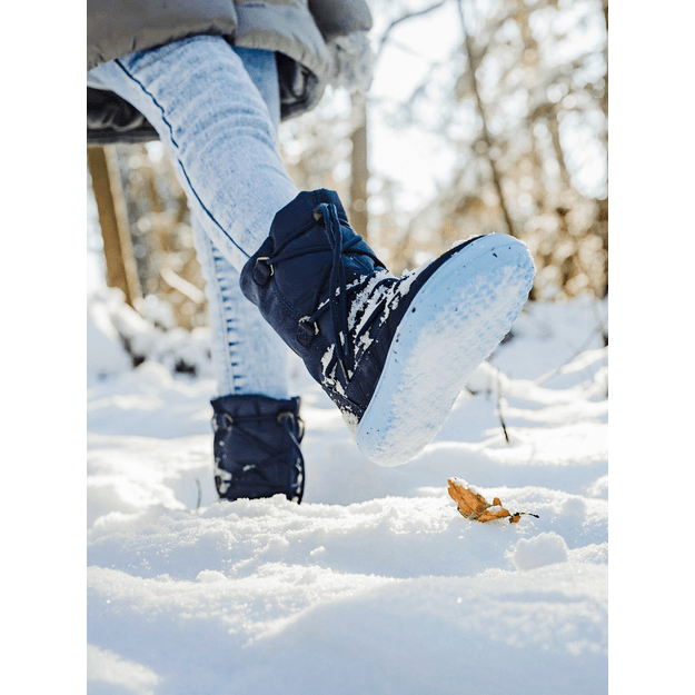 Winter Kids Barefoot Be Lenka Snowfox Kids 2.0 - Dark & Light Blue