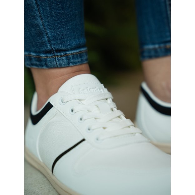 Barefoot Sneakers - Be Lenka Echo - White & Black Vegan