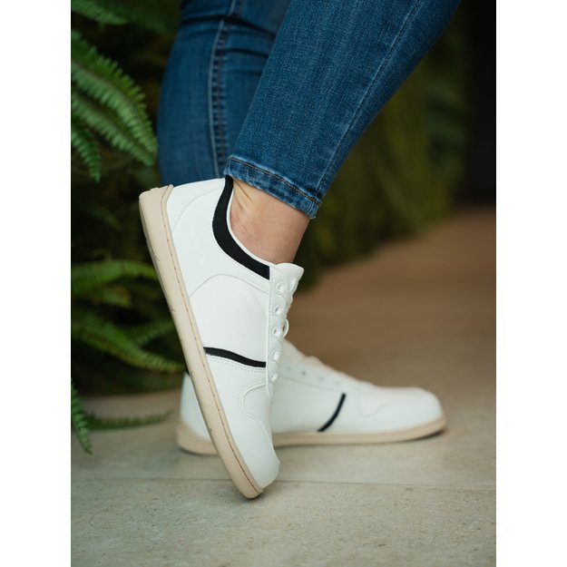 Barefoot Sneakers - Be Lenka Echo - White & Black Vegan