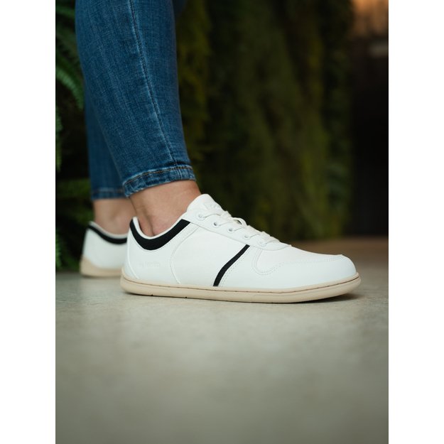 Barefoot Sneakers - Be Lenka Echo - White & Black Vegan