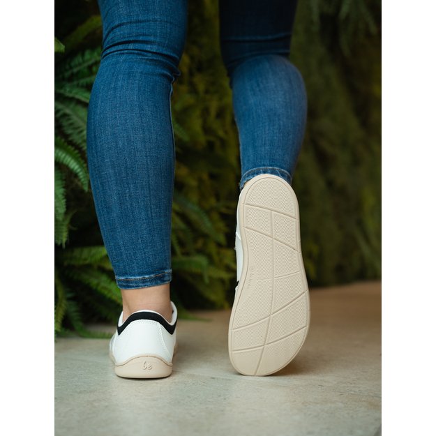 Barefoot Sneakers - Be Lenka Echo - White & Black Vegan